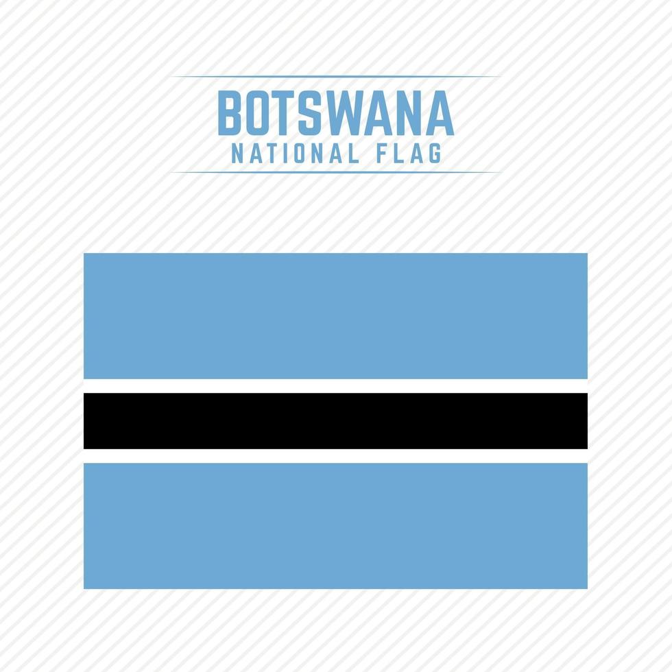 bandeira nacional do botswana vetor