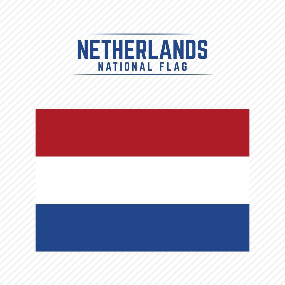 bandeira nacional da holanda vetor