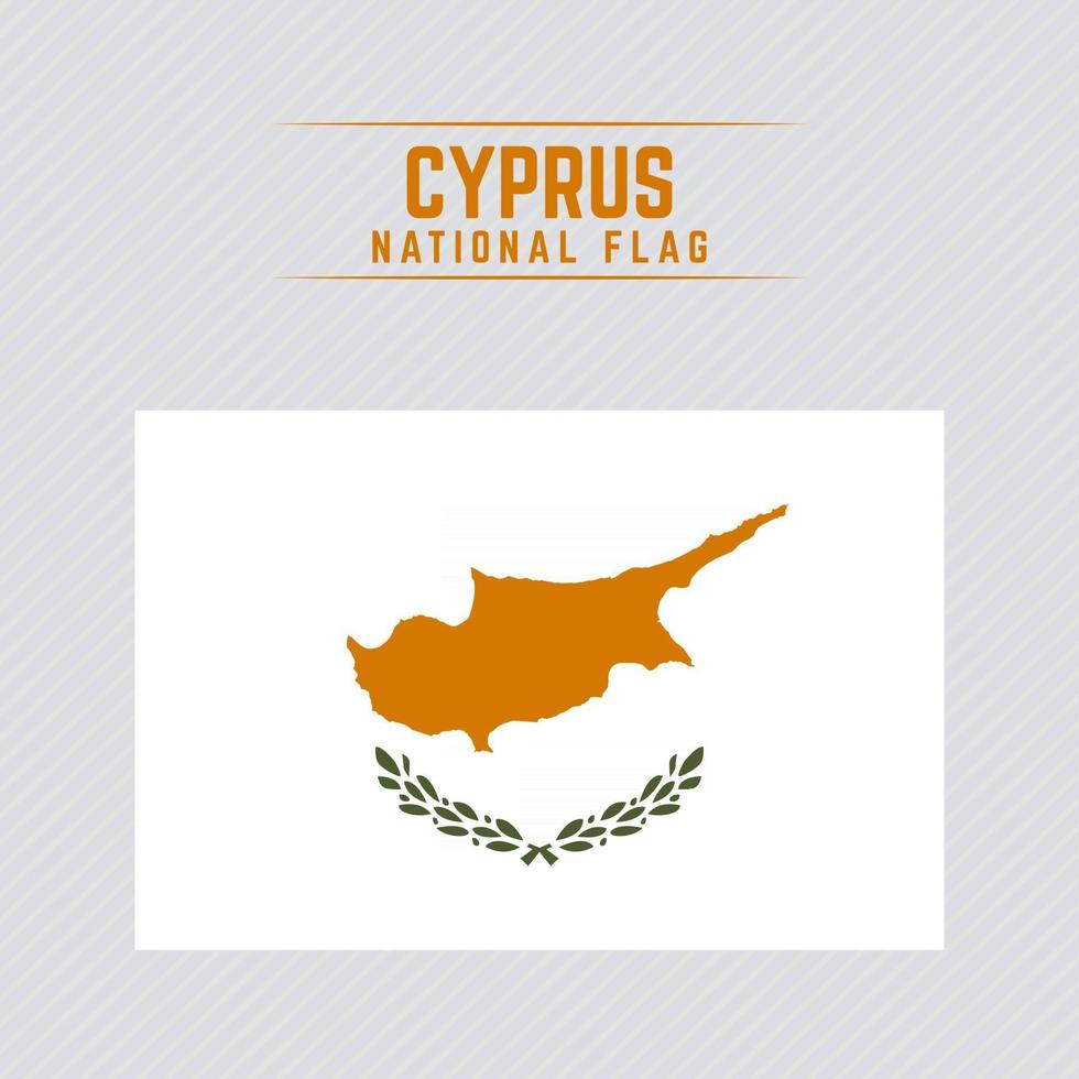 bandeira nacional de Chipre vetor
