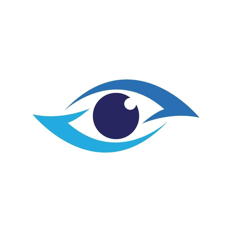 design de logotipo de vetor para cuidados com os olhos