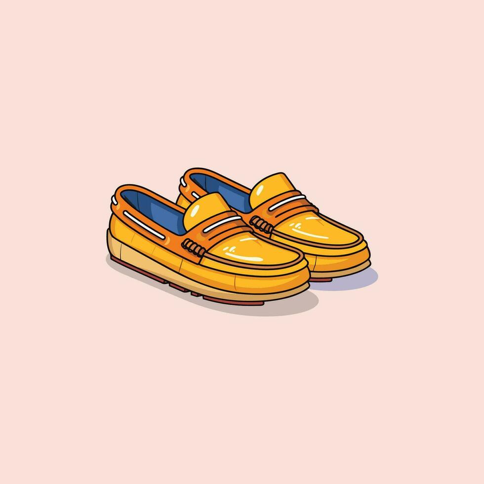 mocassins vetor grampo arte ilustração