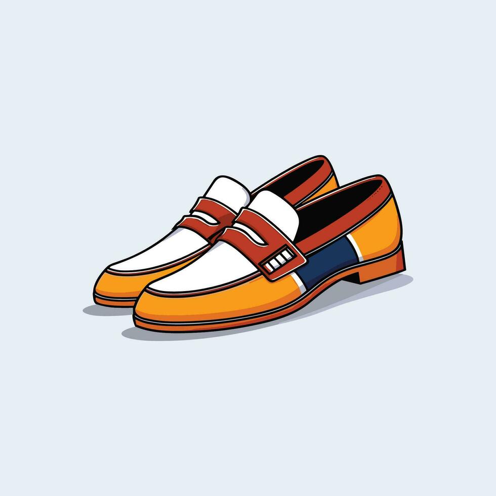 mocassins vetor grampo arte ilustração