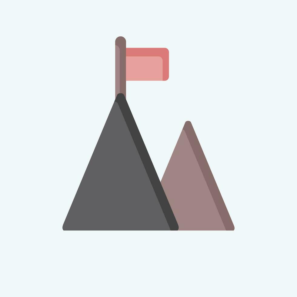 ícone meta. relacionado para o negócio análise símbolo. plano estilo simples Projeto editável. simples ilustração vetor