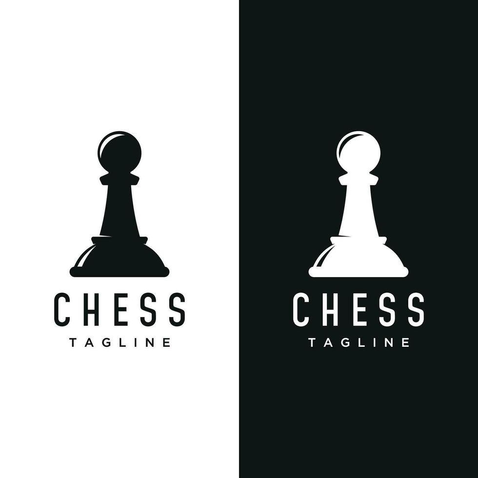 retro vintage xadrez clube logotipo modelo design.logotipo para torneio, distintivo, esporte. vetor