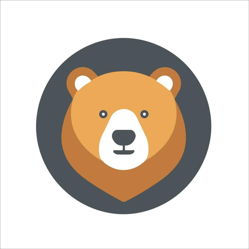 isto fofa Urso logotipo dentro vetor ilustração acrescenta uma toque do charme e simpatia para qualquer Projeto projeto.