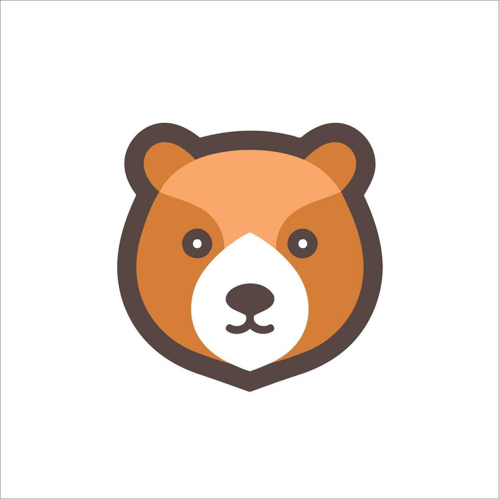 isto fofa Urso logotipo dentro vetor ilustração acrescenta uma toque do charme e simpatia para qualquer Projeto projeto.