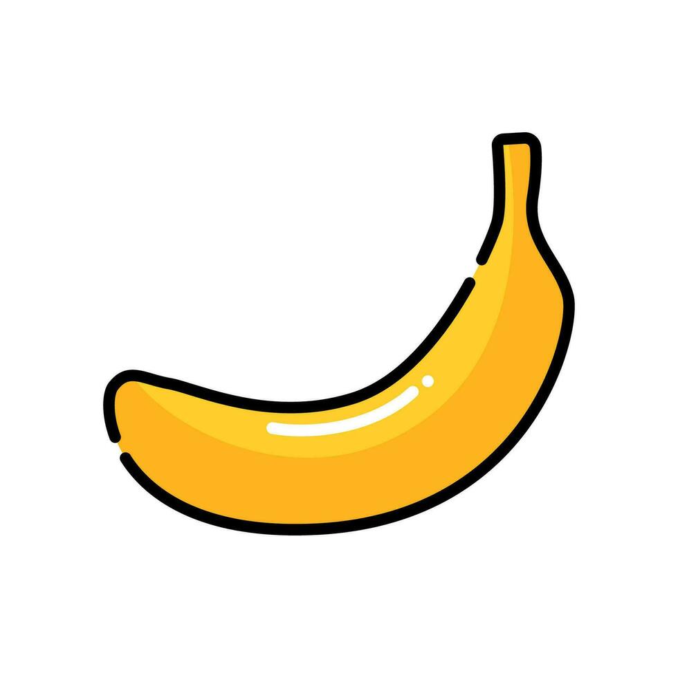 banana ícone, logotipo vetor, plano Projeto vetor