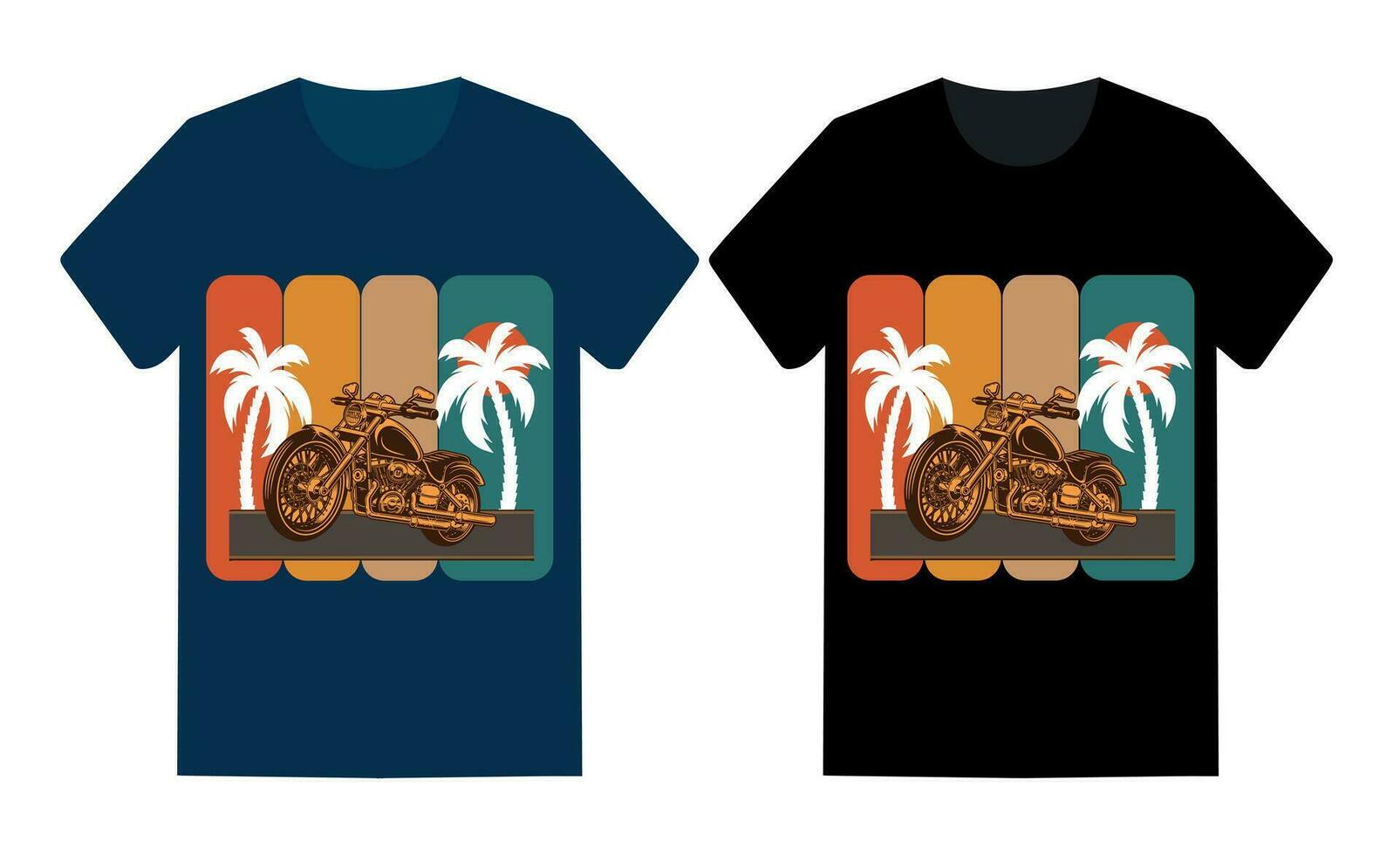 impressão pronto motocicleta t camisa Projeto vetor modelo.