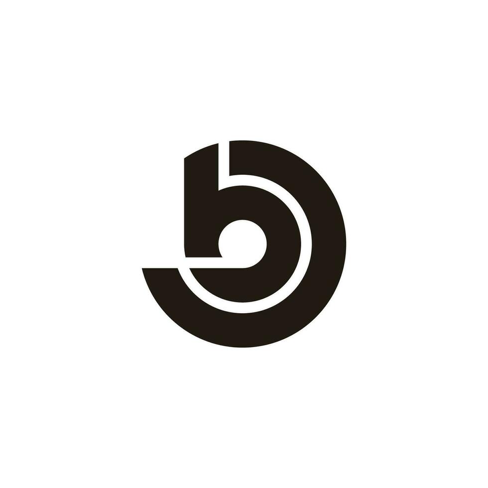 abstrato carta bd geométrico linha círculo Projeto logotipo vetor