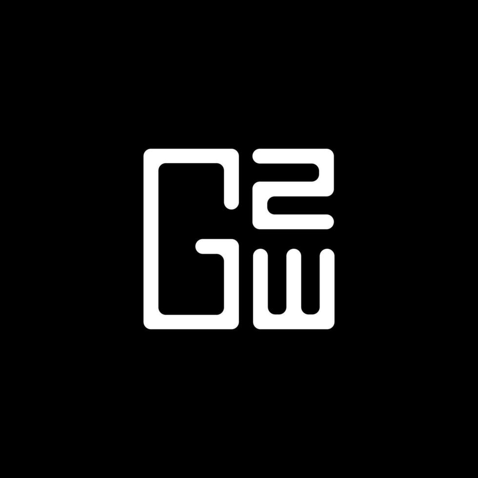 gzw carta logotipo vetor projeto, gzw simples e moderno logotipo. gzw luxuoso alfabeto Projeto