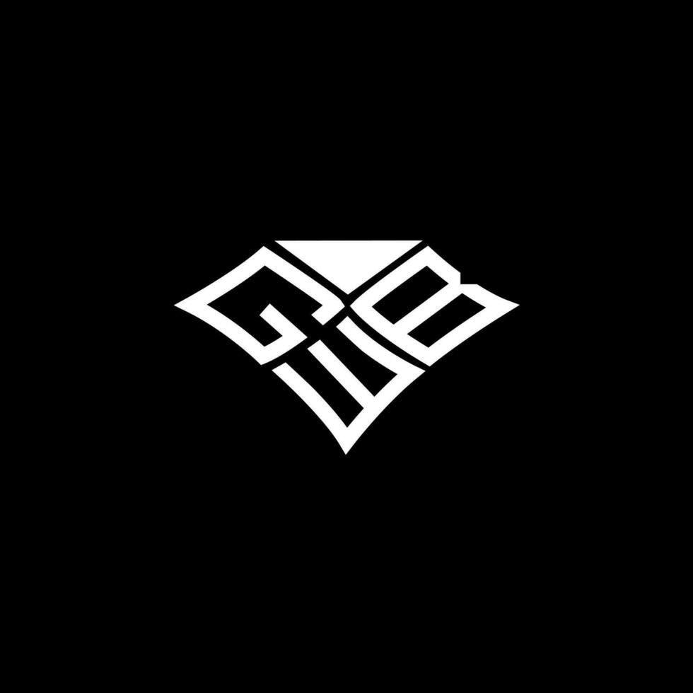 gwb carta logotipo vetor projeto, gwb simples e moderno logotipo. gwb luxuoso alfabeto Projeto