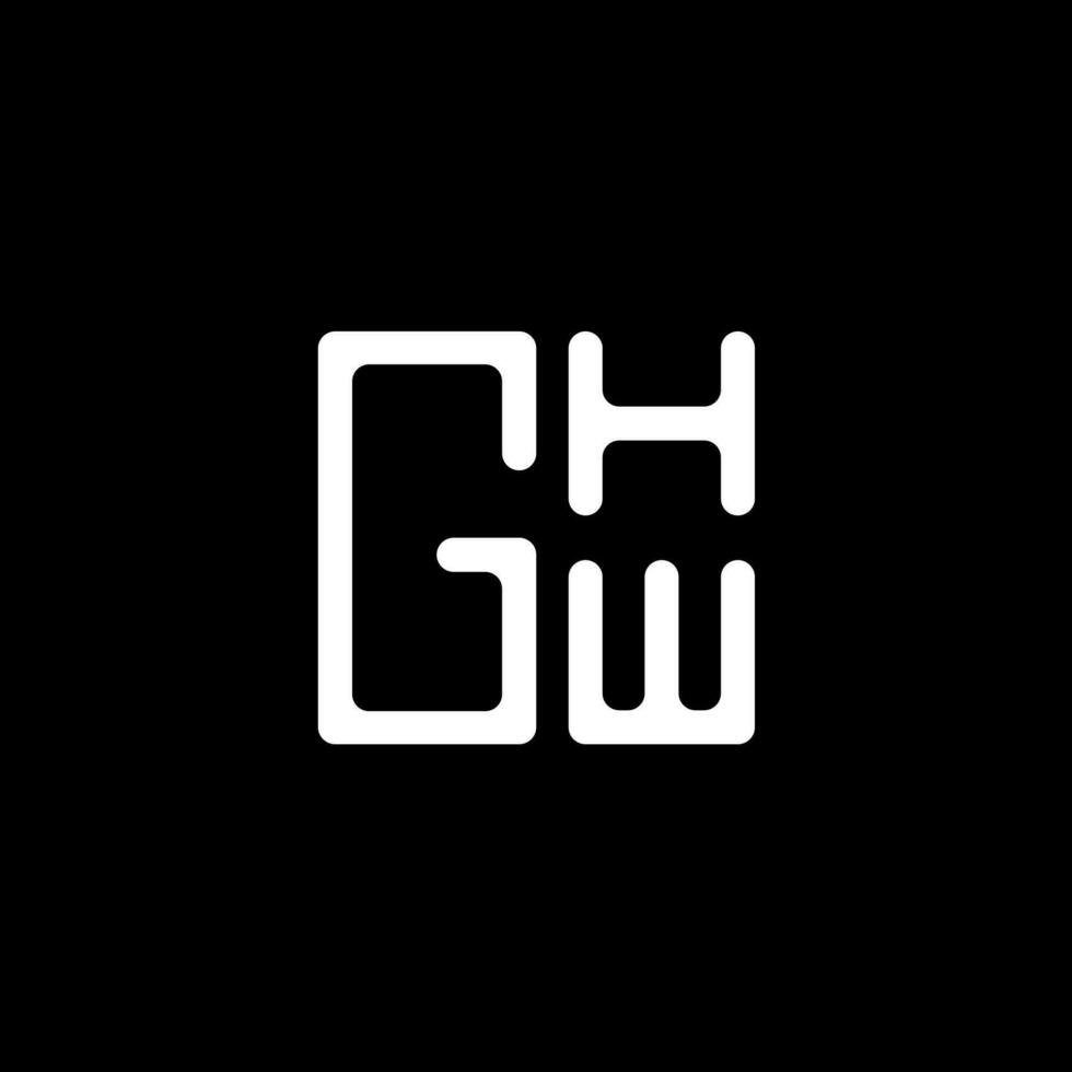 ghw carta logotipo vetor projeto, ghw simples e moderno logotipo. ghw luxuoso alfabeto Projeto