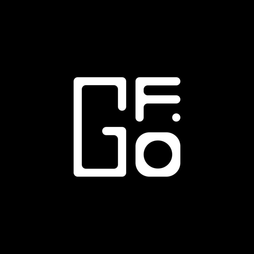 gfo carta logotipo vetor projeto, gfo simples e moderno logotipo. gfo luxuoso alfabeto Projeto