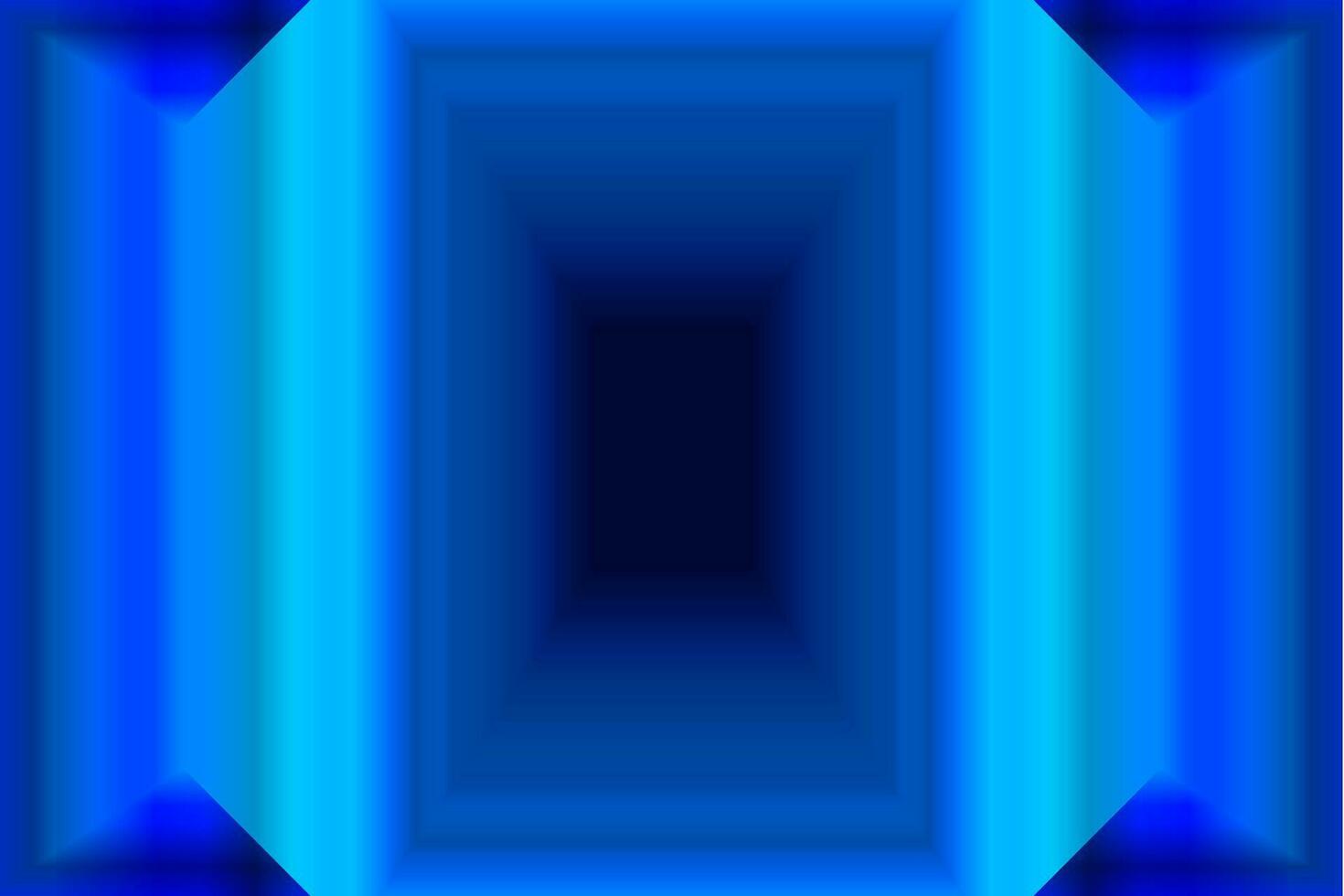 vetor gráfico do abstrato azul retângulo formas. azul quadrado fundo. ilustração do a abstrato azul corredor. retângulo quadros dentro azul tons. vetor