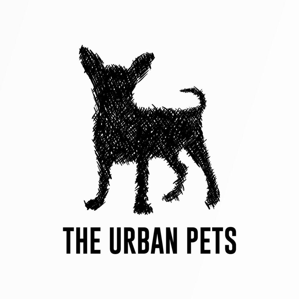 urbano animais de estimação isolado ícone cachorro vetor , Projeto elemento para logotipo, poster, cartão, bandeira, emblema, t camisa. vetor ilustração