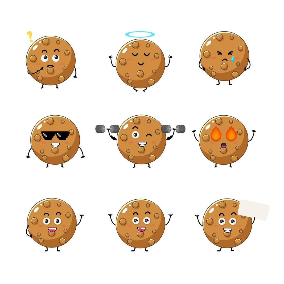 fofa biscoitos personagem vetor ilustração