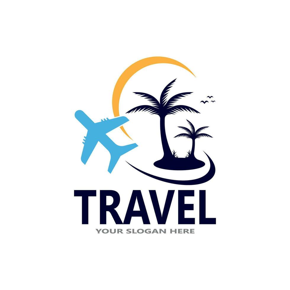 viagem agência viagem logotipo modelo vetor