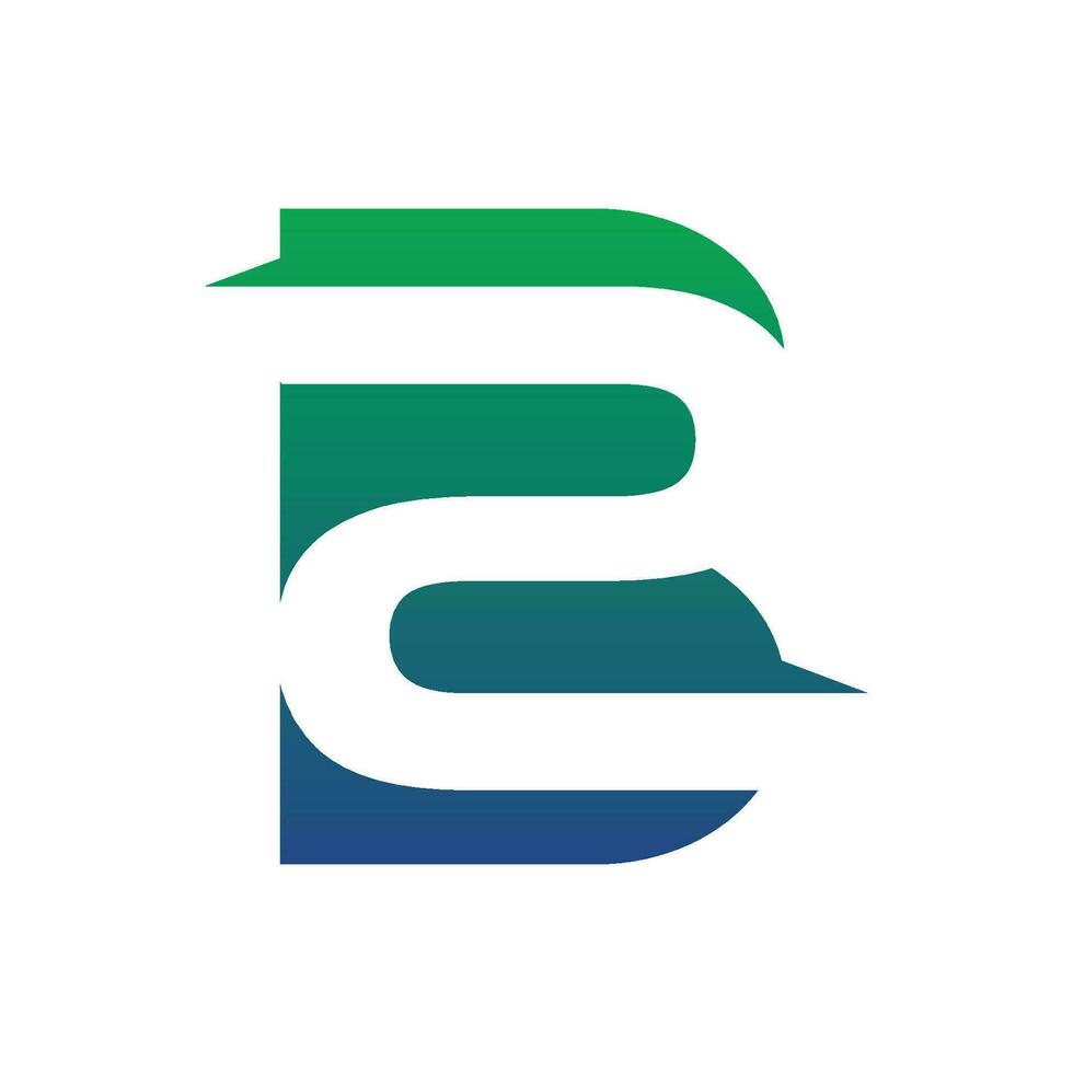 b2 carta original monograma logotipo Projeto usava para ícone, sinal, logotipo vetor