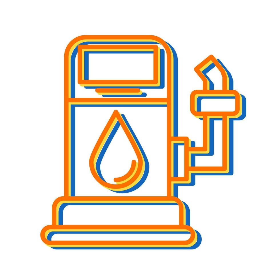 ícone de vetor de posto de gasolina