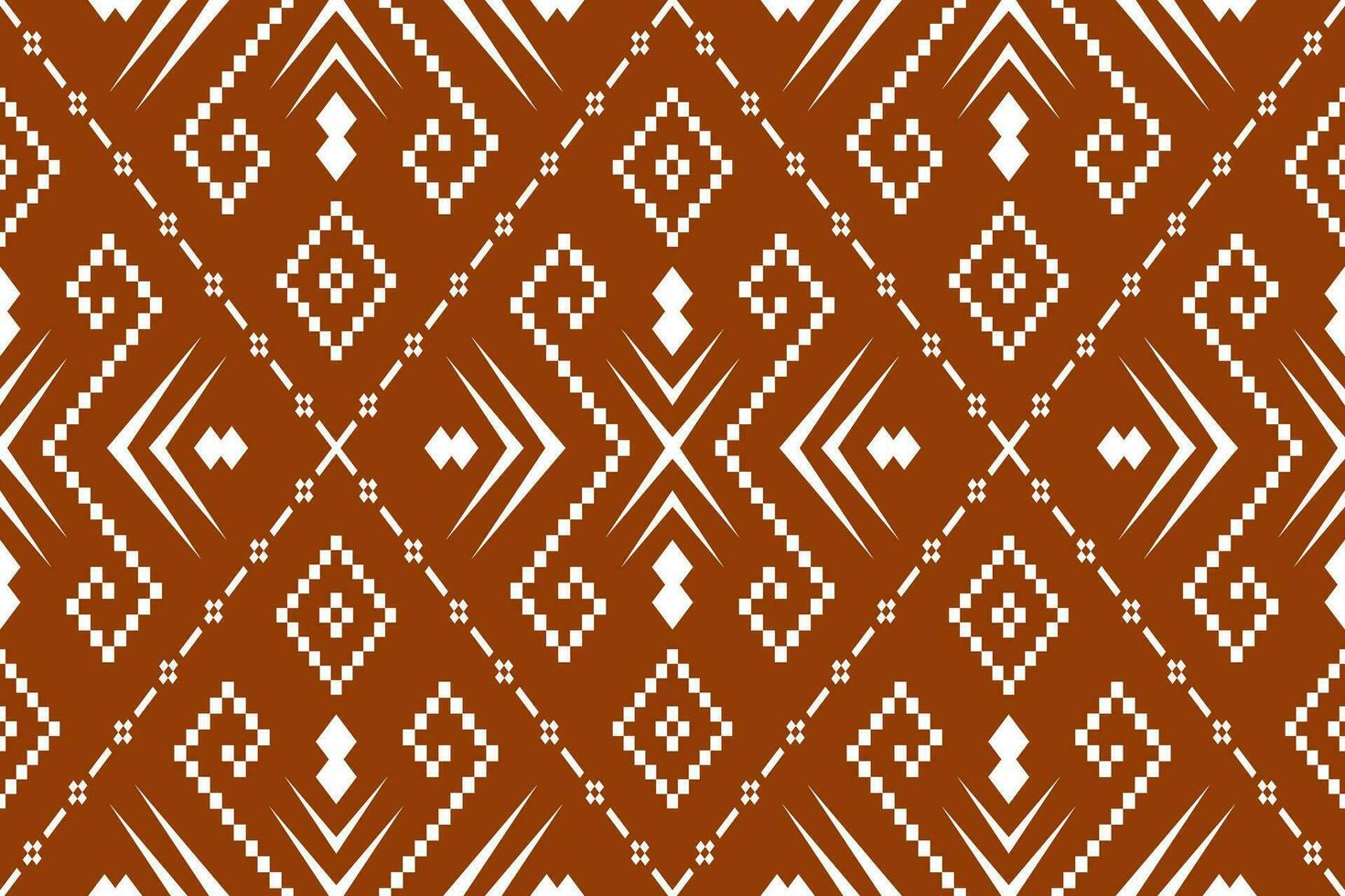 laranja safras Cruz ponto tradicional étnico padronizar paisley flor ikat fundo abstrato asteca africano indonésio indiano desatado padronizar para tecido impressão pano vestir tapete cortinas e sarongue vetor