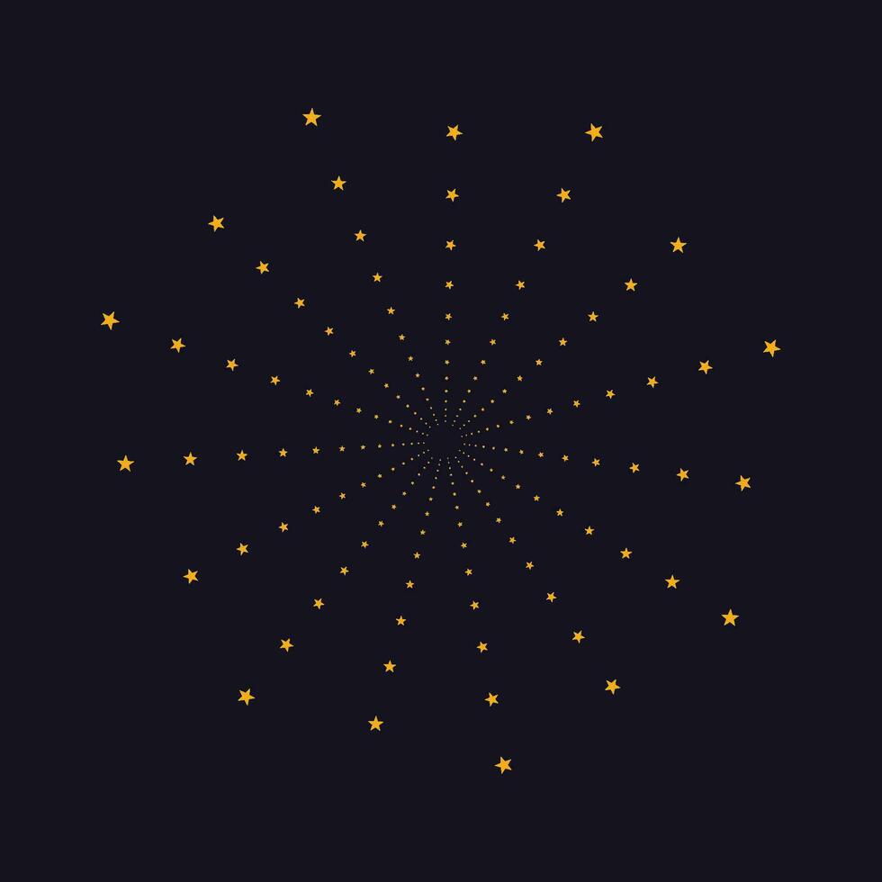 estrelas dentro círculo gráfico Projeto para celebração. vetor ilustração