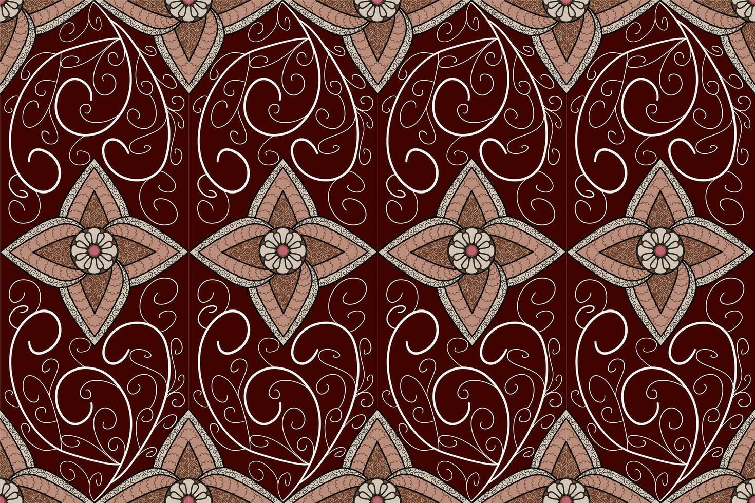 geométrico étnico oriental padronizar tradicional Projeto para tecido, tapete, roupas, têxteis, batik.ethnic abstrato ikat desatado padronizar dentro tribal.bordado estilo. vetor