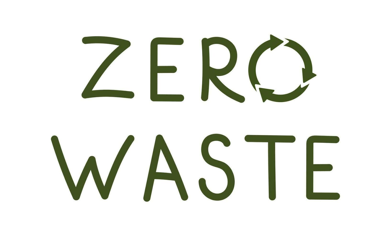 zero desperdício rótulos. verde eco amigáveis rótulo, reduzir desperdício e reciclar ícone com plantar folhas vetor definir. não plástico ecológico proteção logotipo com verde