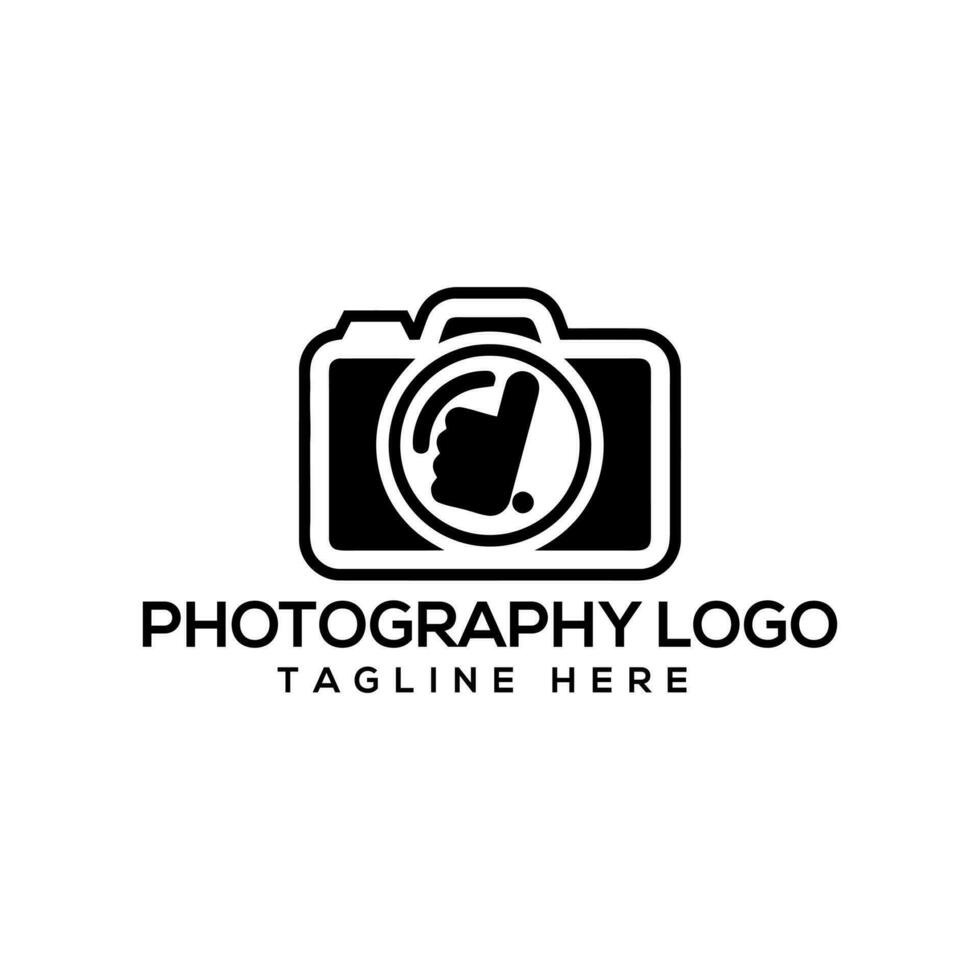 modelo de vetor de ícone de logotipo de fotografia de câmera