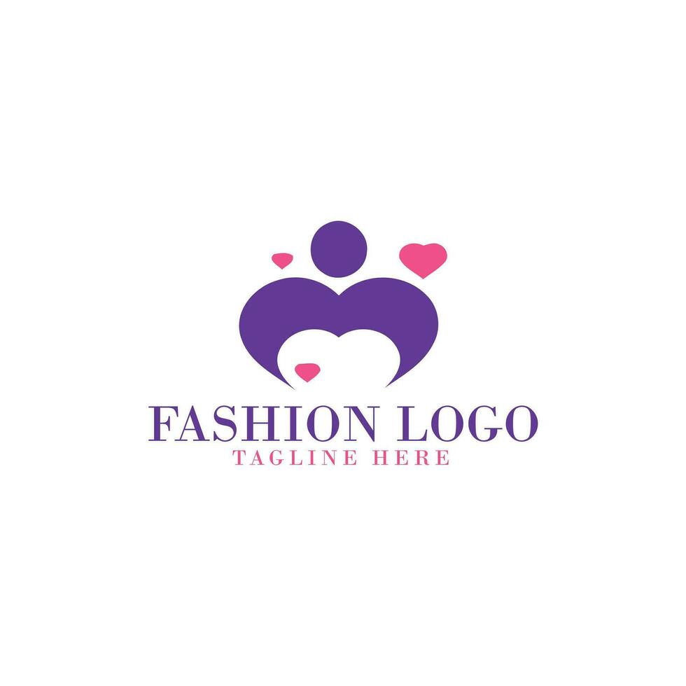 luxo boutique e moda logotipo vetor