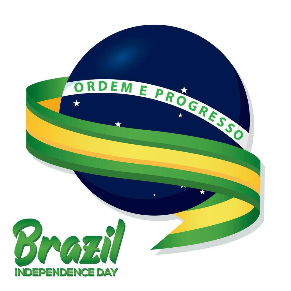 Brasil independência dia fundo vetor