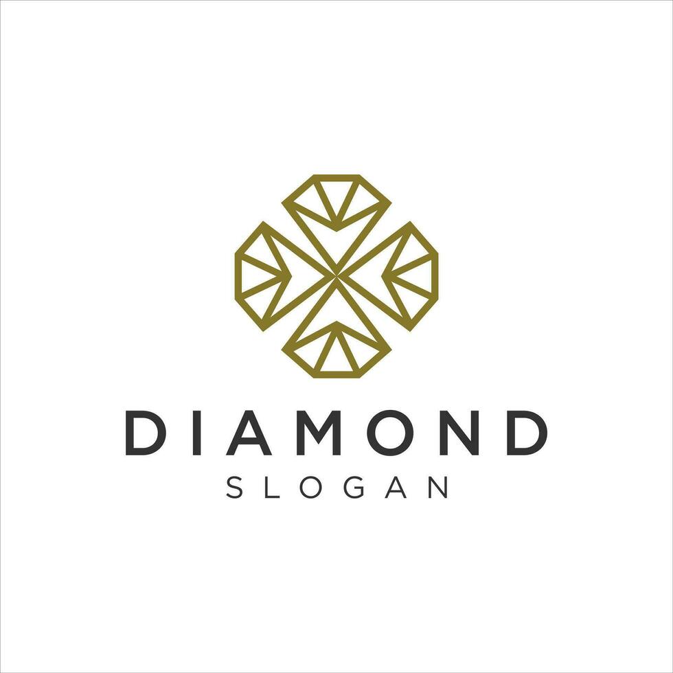 diamante logotipo Projeto conceito. universal diamante logotipo. vetor