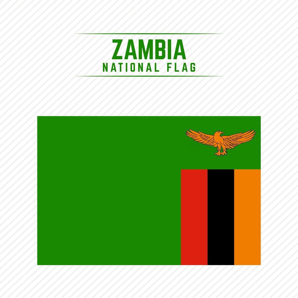 bandeira nacional da zâmbia vetor