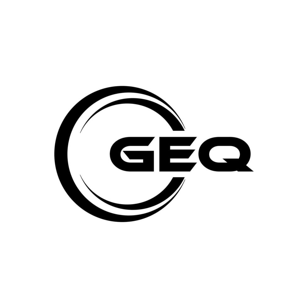 geq logotipo projeto, inspiração para uma único identidade. moderno elegância e criativo Projeto. marca d'água seu sucesso com a impressionante isto logotipo. vetor