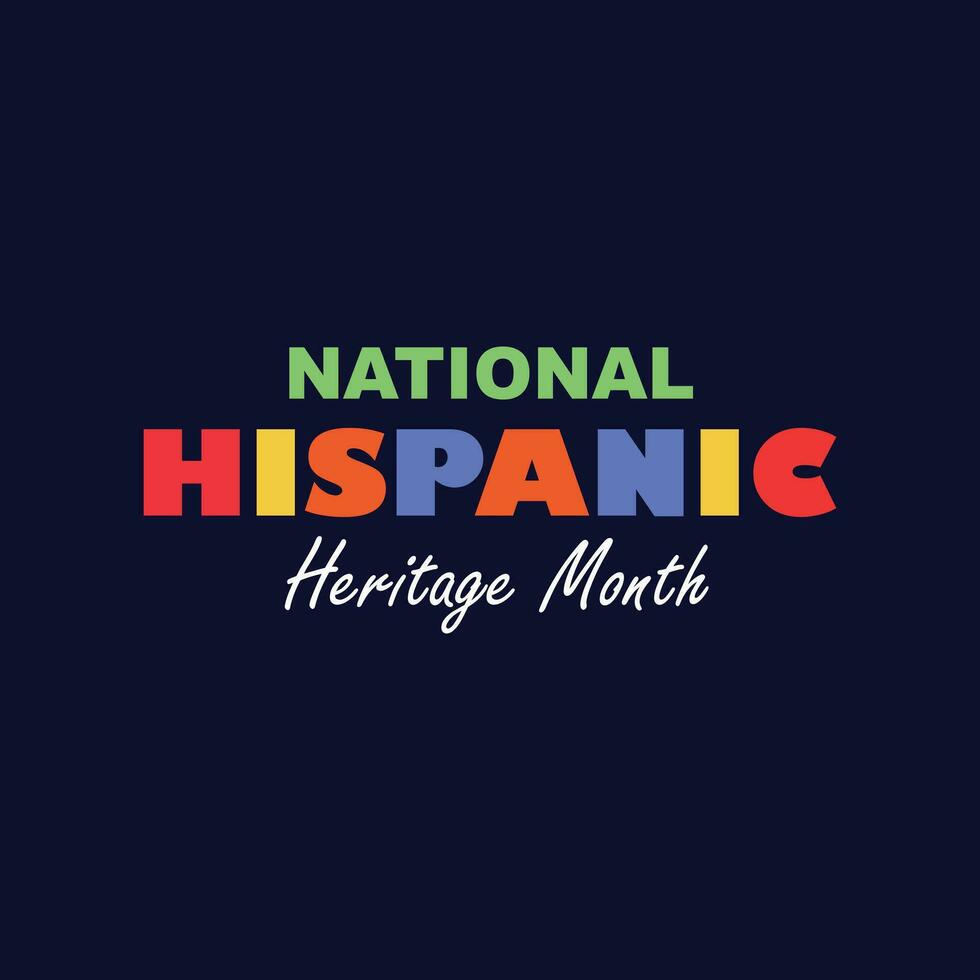 hispânico herança mês comemora cultura vetor