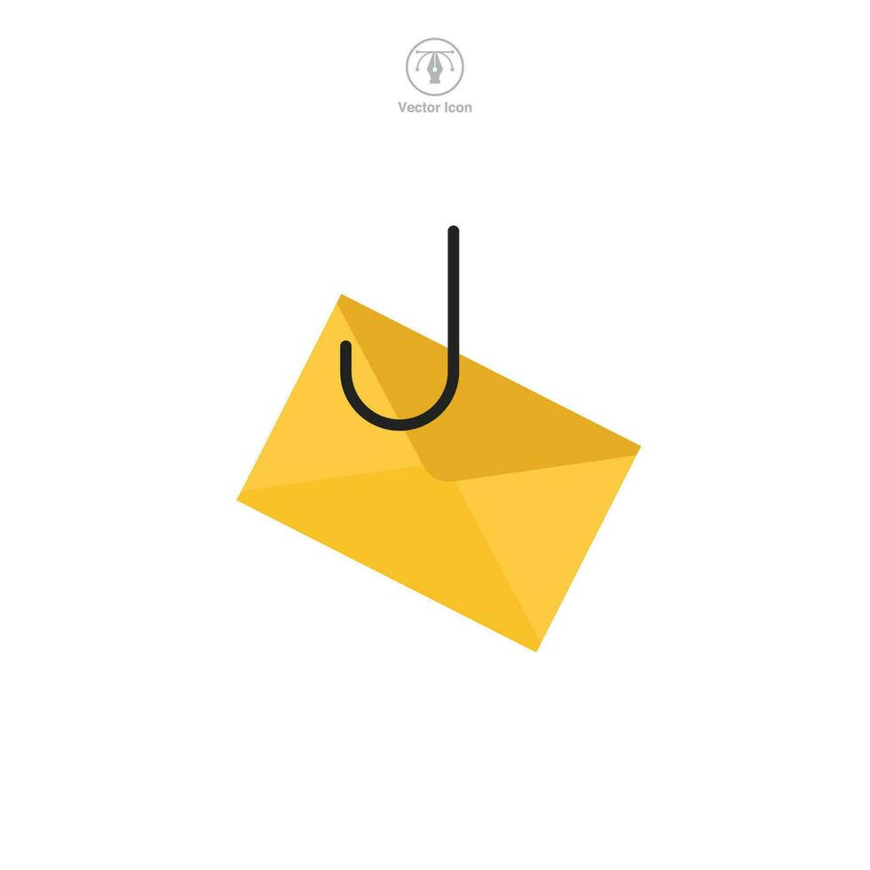 phishing ícone símbolo vetor ilustração isolado em branco fundo