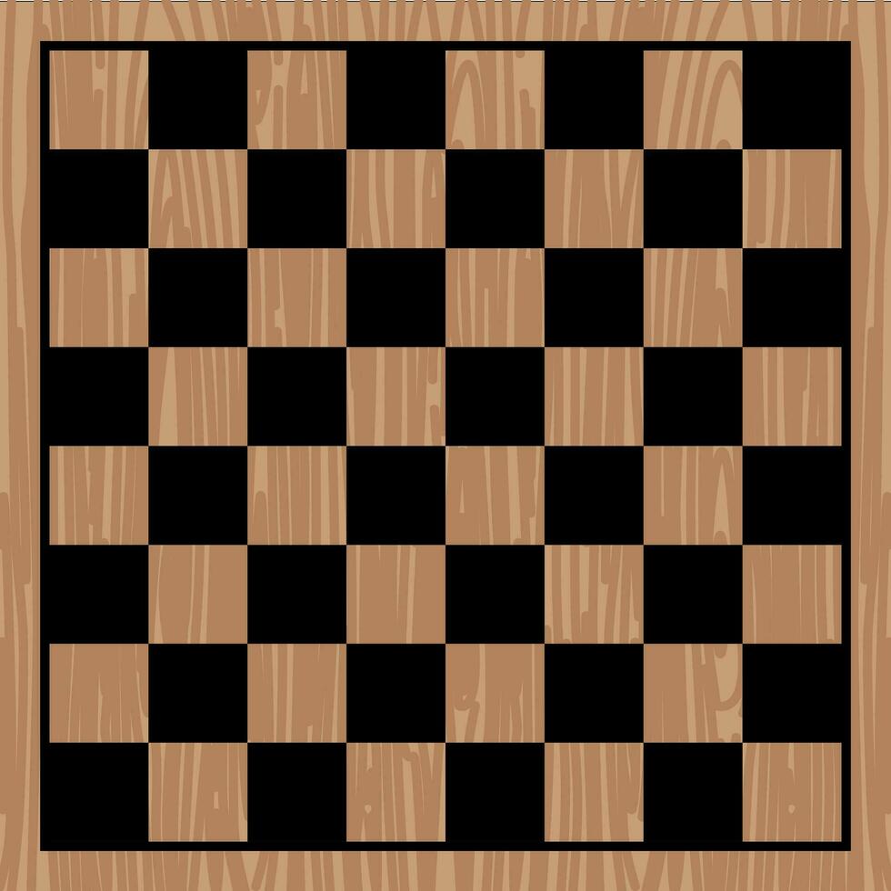 xadrez tabuleiro de damas modelo madeira textura vetor