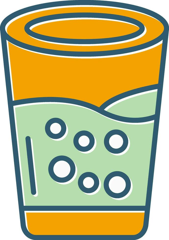 ícone de vetor de copo de água