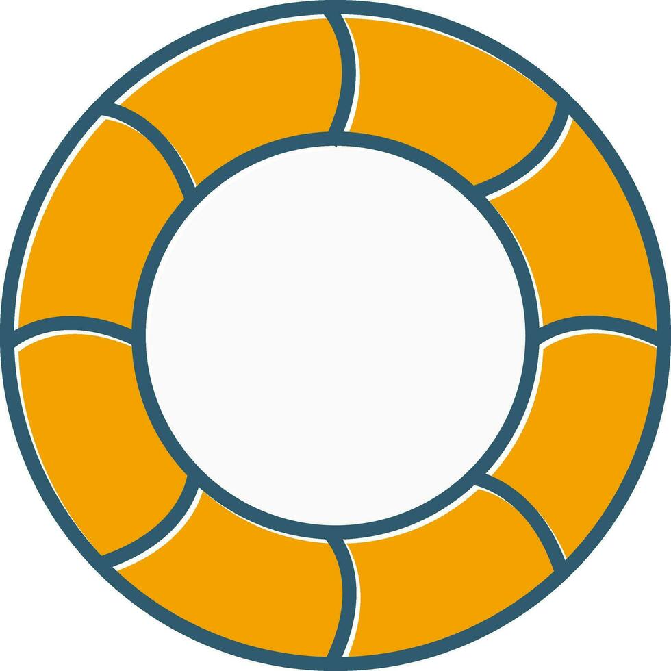 ícone de vetor de pneu de natação