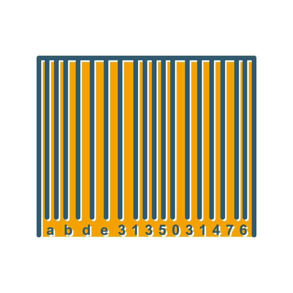 ícone de vetor de código de barras