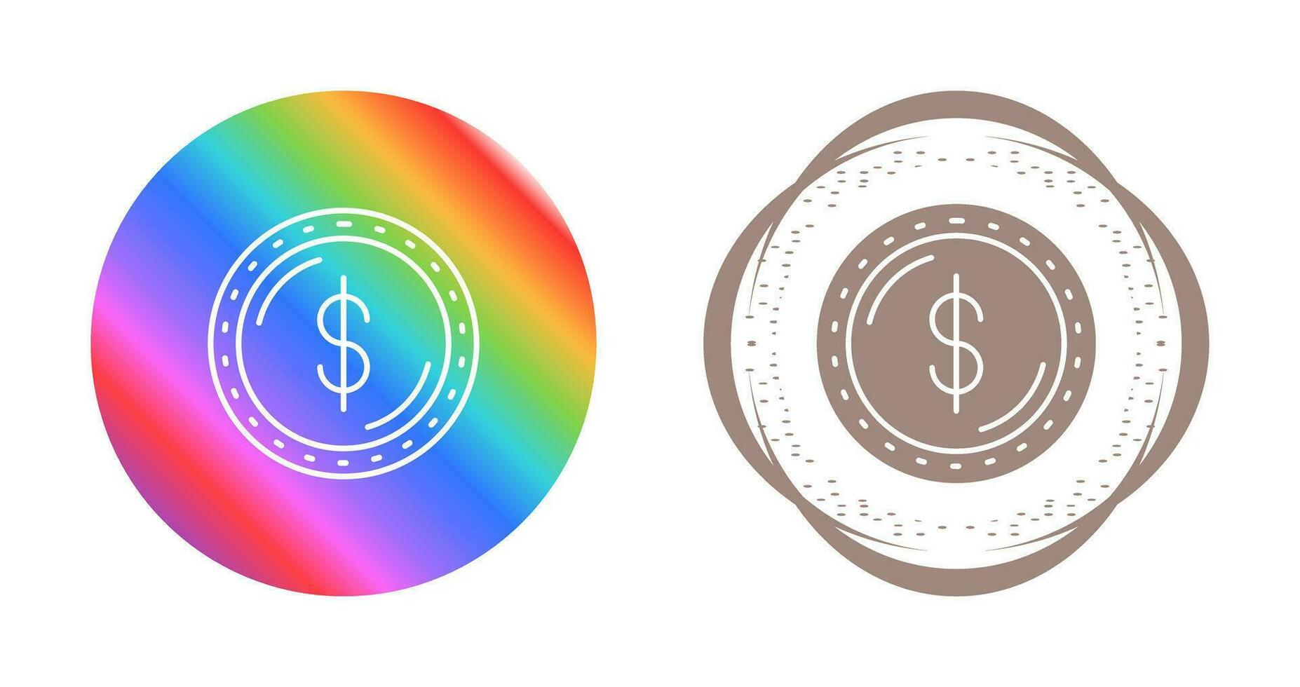 ícone de vetor de moeda dólar