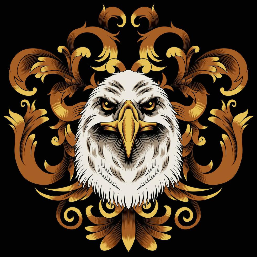 ilustração vetorial de cabeça de águia vetor