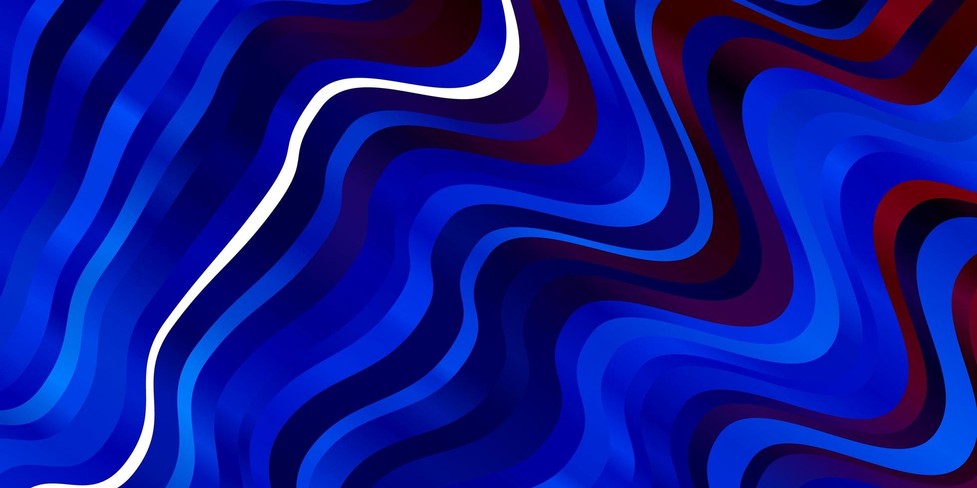 pano de fundo vector azul e vermelho claro com arco circular. ilustração abstrata com linhas gradientes curvas. padrão para anúncios, comerciais.