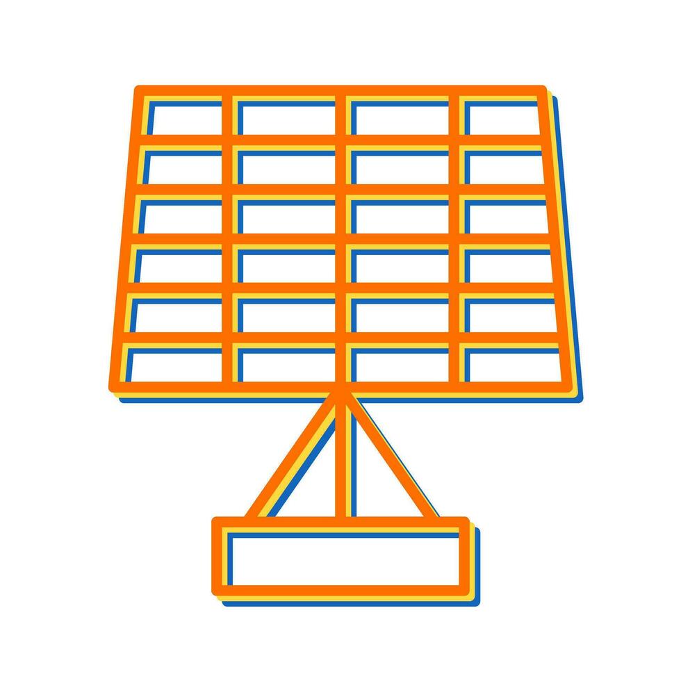 ícone de vetor de painel solar