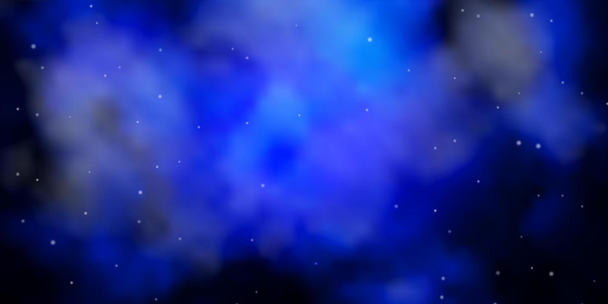layout de vetor de azul escuro com estrelas brilhantes. ilustração colorida em estilo abstrato com estrelas gradientes. design para a promoção de seus negócios.