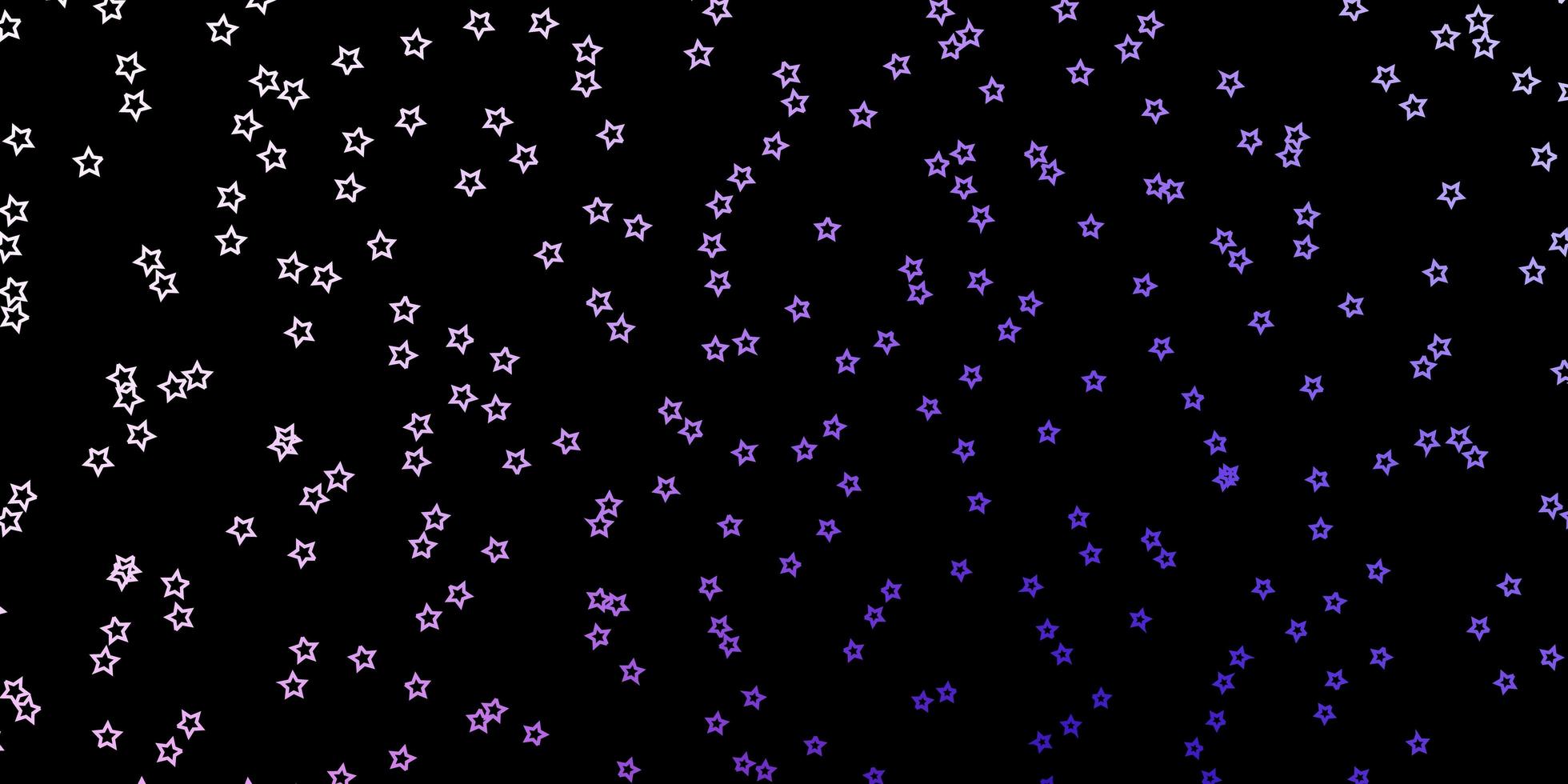 textura vector roxo escuro, rosa com belas estrelas. ilustração colorida em estilo abstrato com estrelas gradientes. padrão para anúncio de ano novo, livretos.