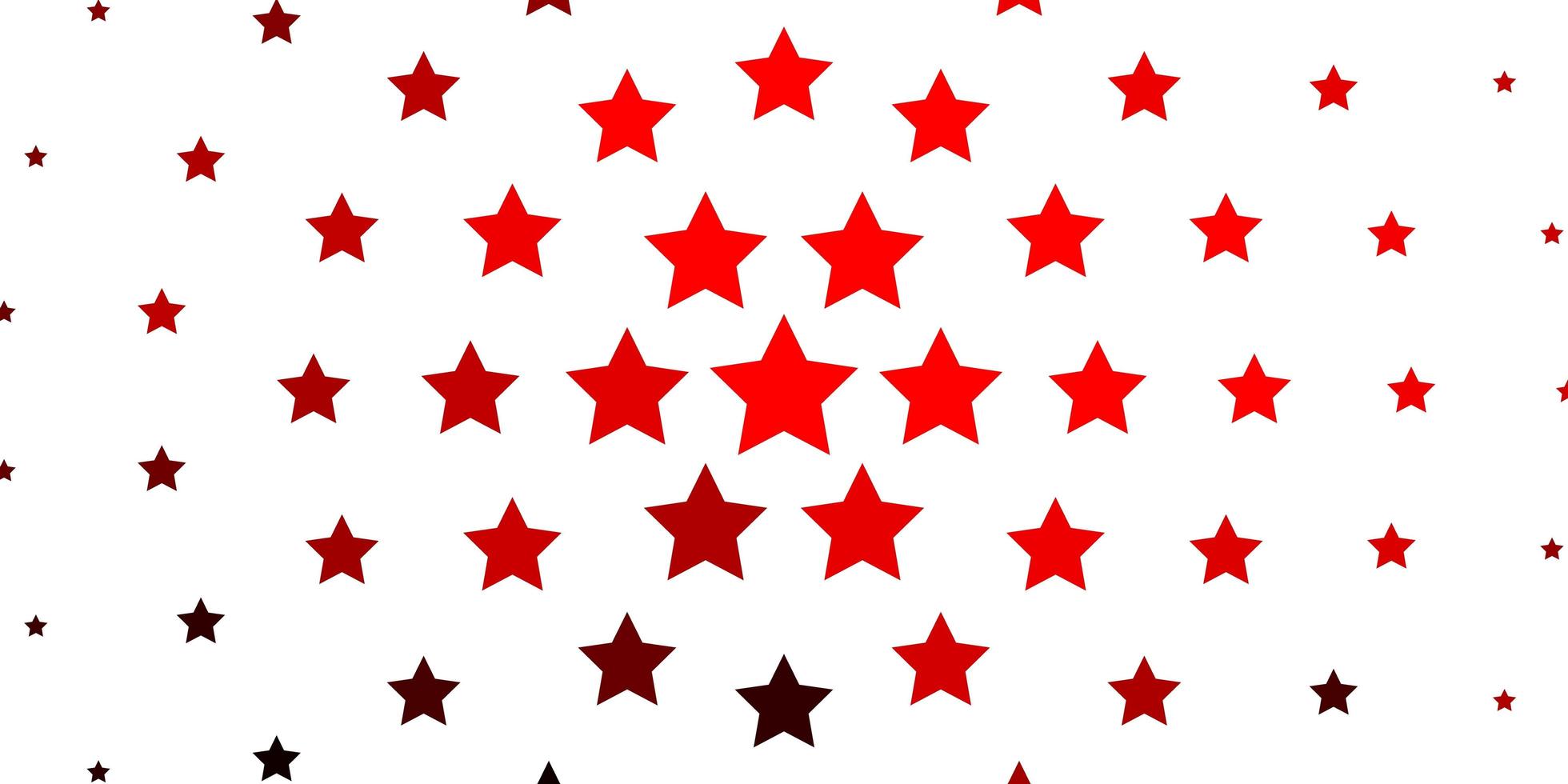 textura vector vermelho claro com belas estrelas. ilustração colorida com estrelas gradientes abstratas. melhor design para seu anúncio, pôster, banner.