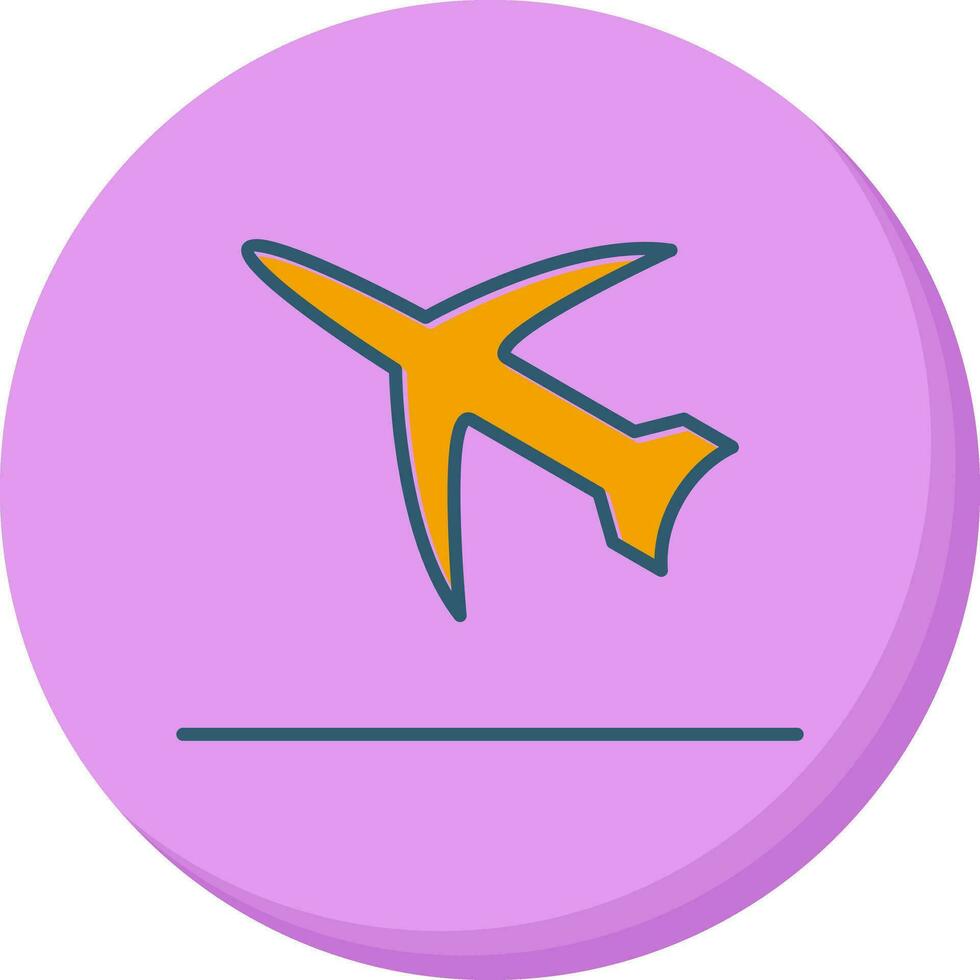 ícone de vetor de decolagem de voo