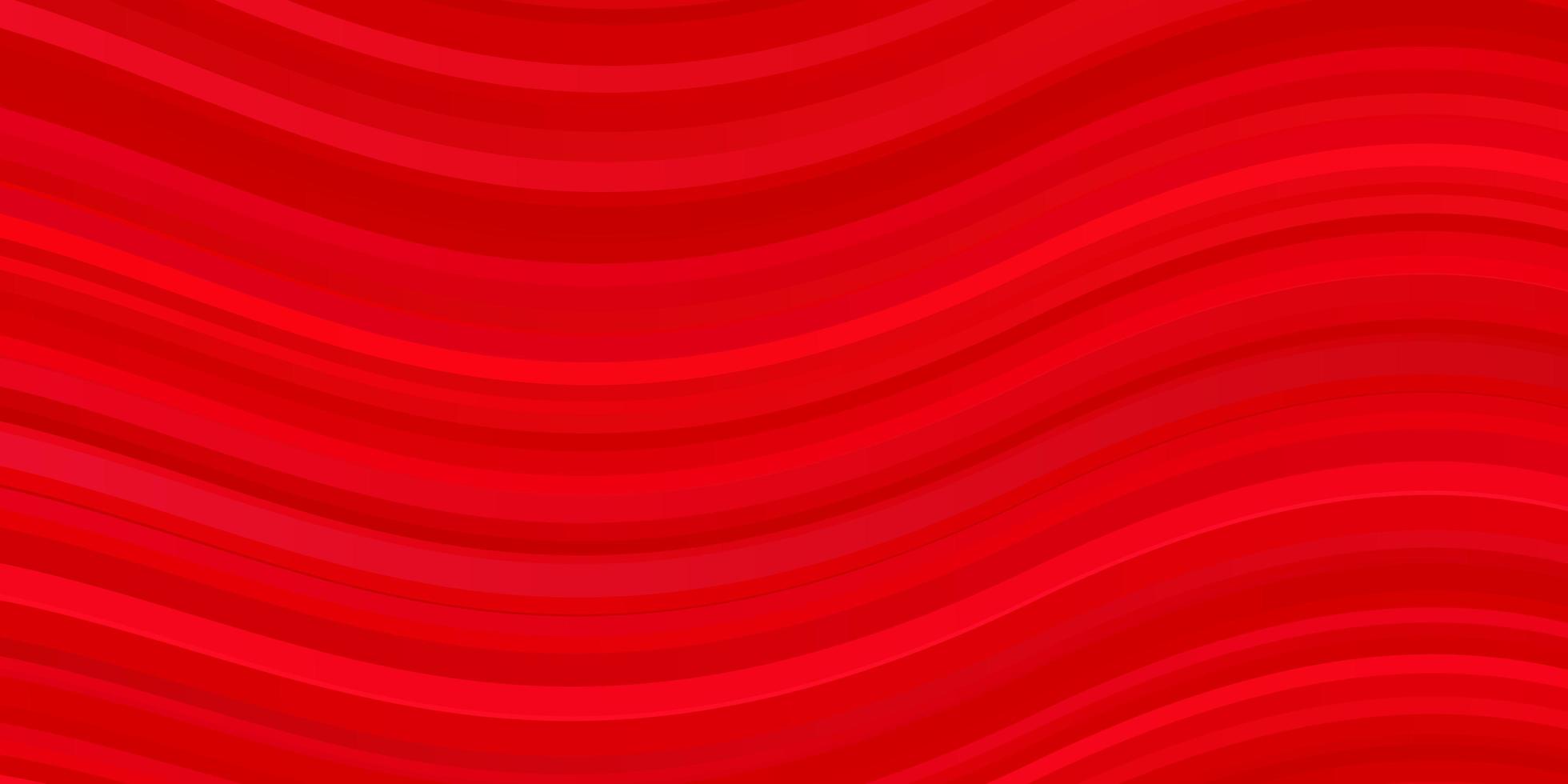 fundo vector vermelho claro com linhas curvas. amostra geométrica colorida com curvas de gradiente. melhor design para seu anúncio, pôster, banner.