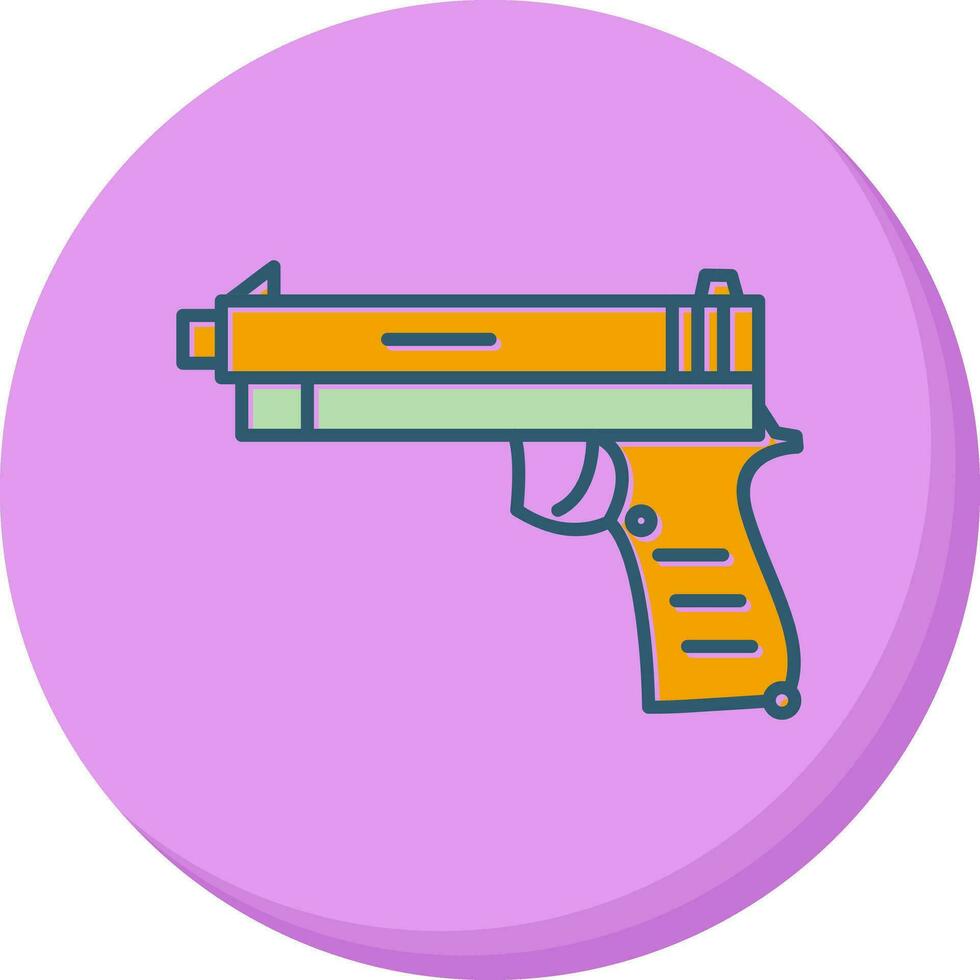 ícone de vetor de pistola