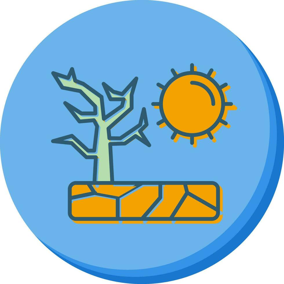 ícone de vetor de seca